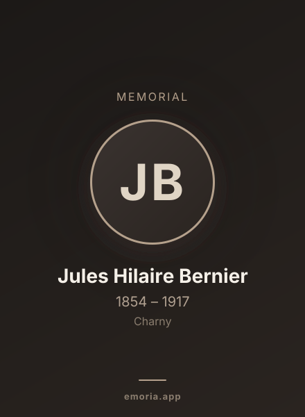 Memorial portrait of Jules Hilaire Bernier