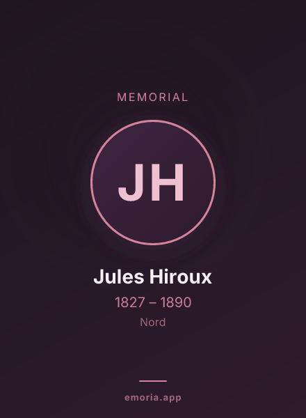 Memorial portrait of Jules Hiroux