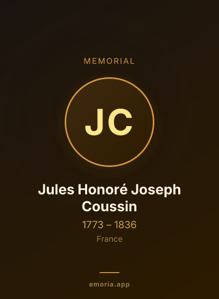 Memorial portrait of Jules Honoré Joseph Coussin
