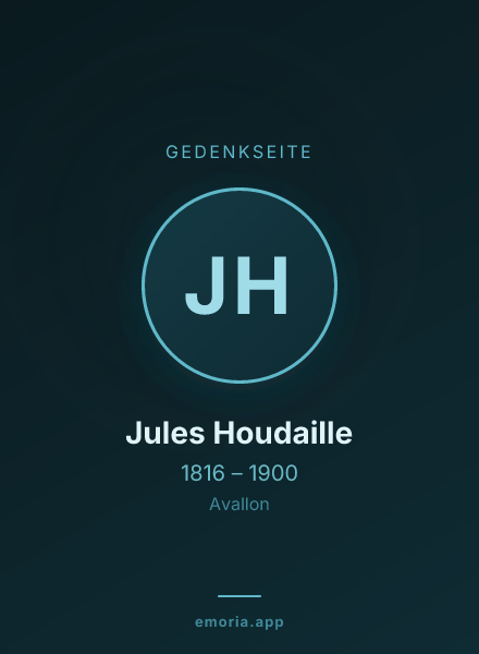 Gedenkportrait von Jules Houdaille