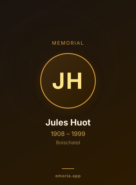 Memorial portrait of Jules Huot