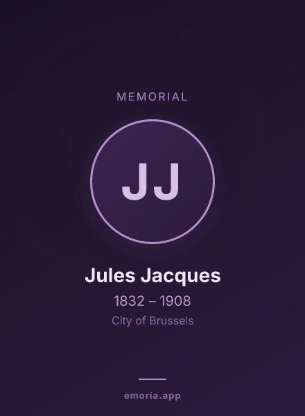 Memorial portrait of Jules Jacques