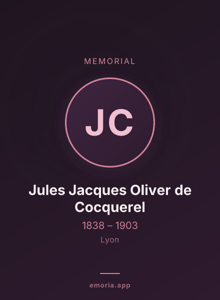 Memorial portrait of Jules Jacques Oliver de Cocquerel