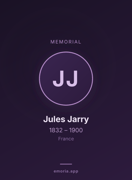 Memorial portrait of Jules Jarry