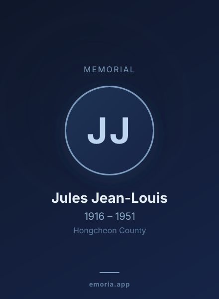 Memorial portrait of Jules Jean-Louis
