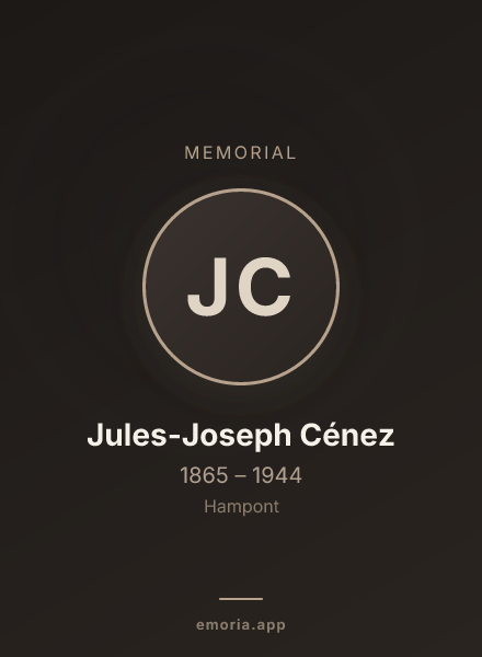 Memorial portrait of Jules-Joseph Cénez