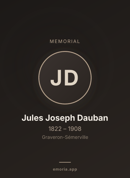 Memorial portrait of Jules Joseph Dauban