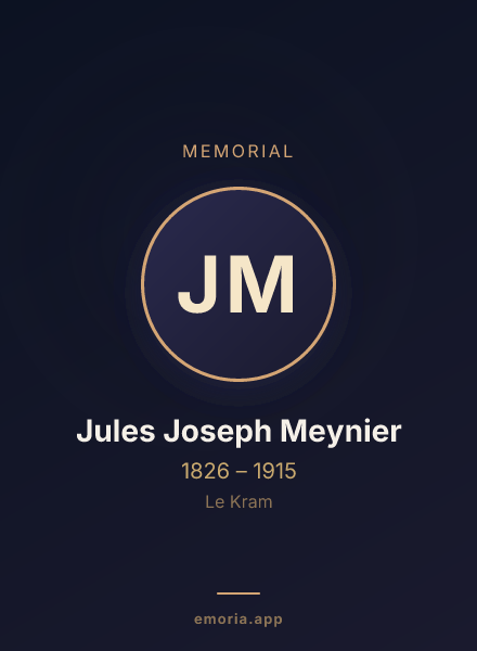 Memorial portrait of Jules Joseph Meynier