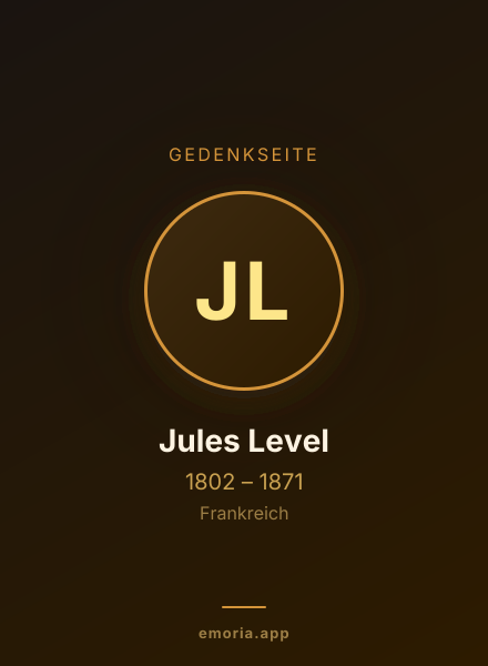 Gedenkportrait von Jules Level