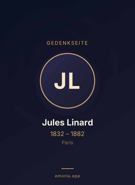 Gedenkportrait von Jules Linard