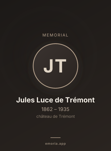 Memorial portrait of Jules Luce de Trémont