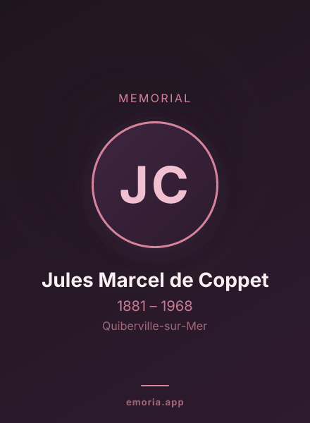 Memorial portrait of Jules Marcel de Coppet