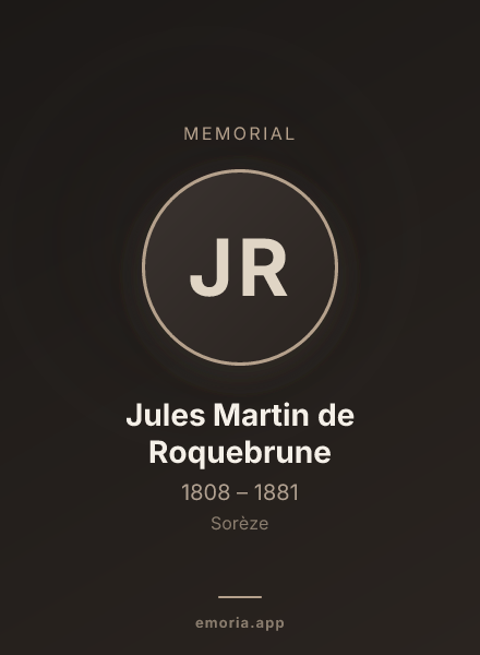 Memorial portrait of Jules Martin de Roquebrune