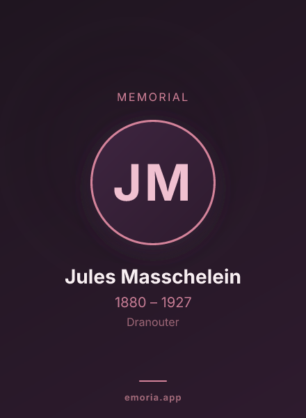 Memorial portrait of Jules Masschelein