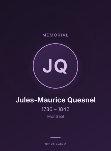Memorial portrait of Jules-Maurice Quesnel