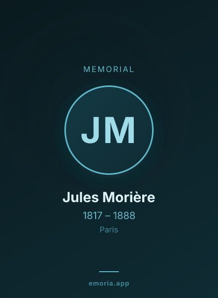 Memorial portrait of Jules Morière