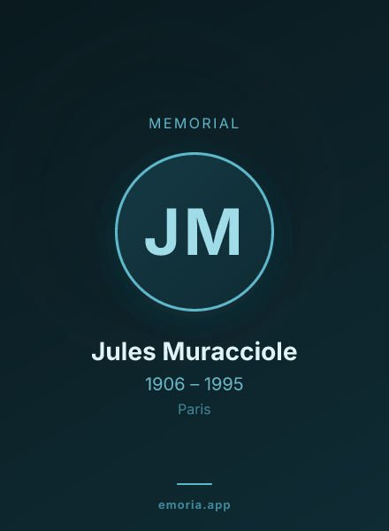 Memorial portrait of Jules Muracciole