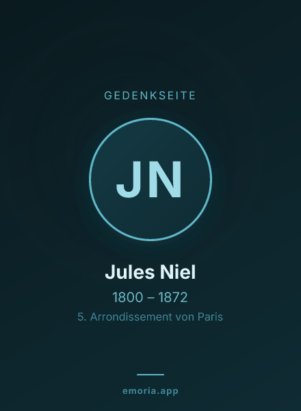 Gedenkportrait von Jules Niel