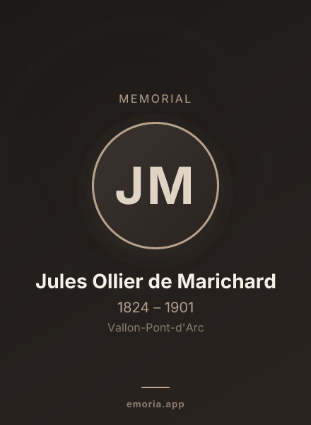 Memorial portrait of Jules Ollier de Marichard