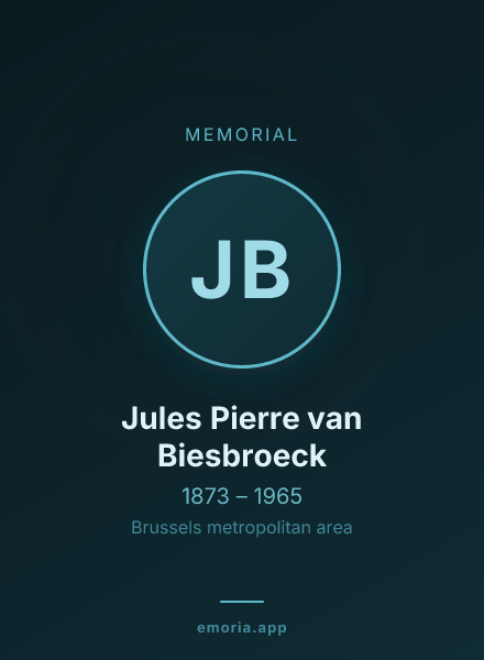 Memorial portrait of Jules Pierre van Biesbroeck