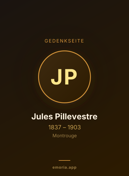 Gedenkportrait von Jules Pillevestre