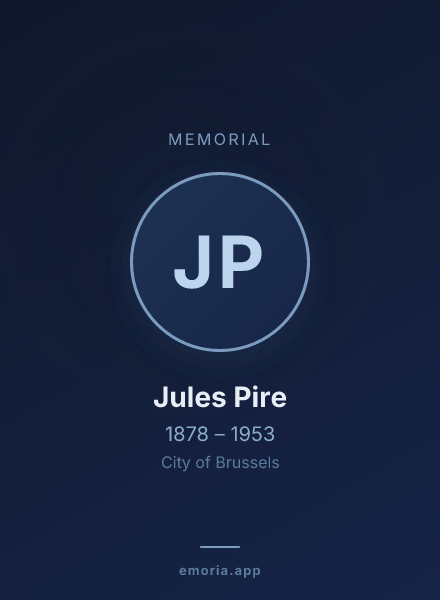 Memorial portrait of Jules Pire