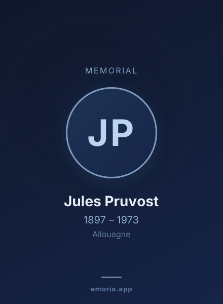 Memorial portrait of Jules Pruvost