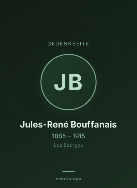 Gedenkportrait von Jules-René Bouffanais