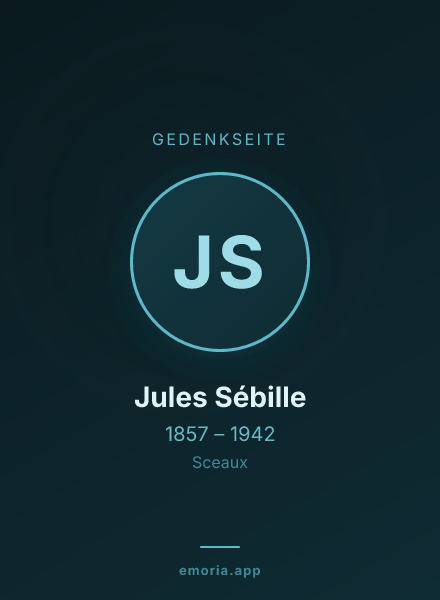Gedenkportrait von Jules Sébille