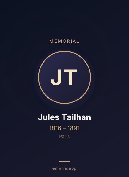 Memorial portrait of Jules Tailhan