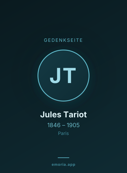 Gedenkportrait von Jules Tariot