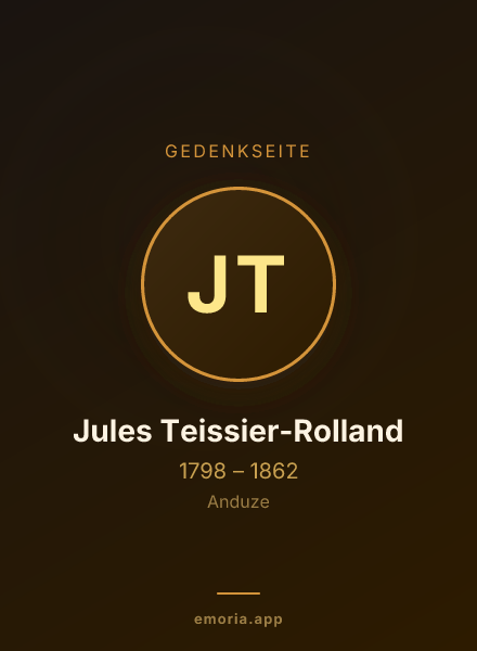 Gedenkportrait von Jules Teissier-Rolland