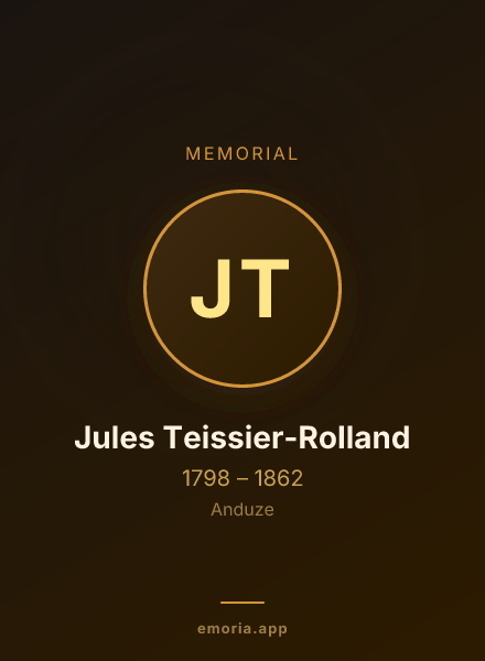 Memorial portrait of Jules Teissier-Rolland