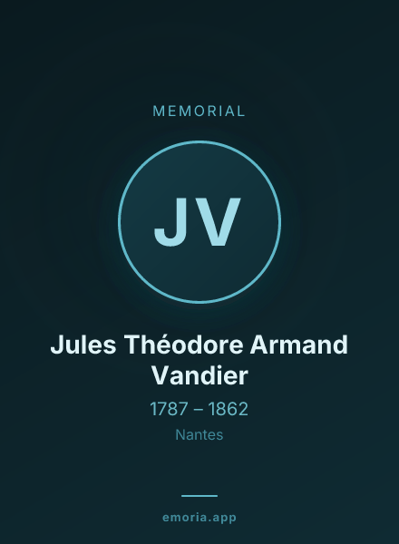 Memorial portrait of Jules Théodore Armand Vandier