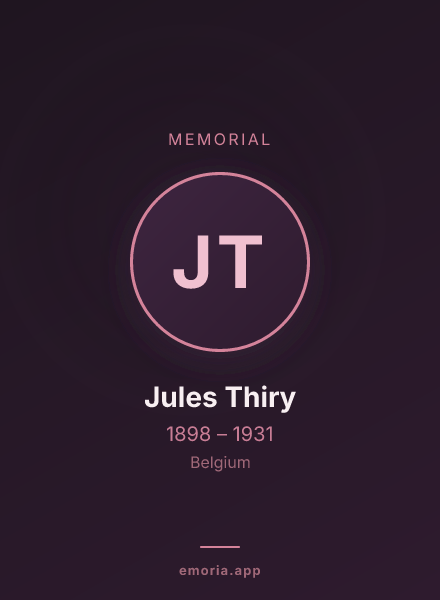 Memorial portrait of Jules Thiry