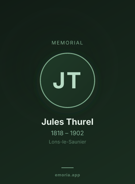 Memorial portrait of Jules Thurel
