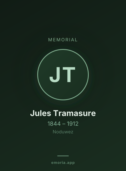 Memorial portrait of Jules Tramasure