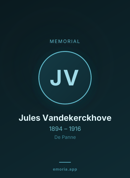 Memorial portrait of Jules Vandekerckhove