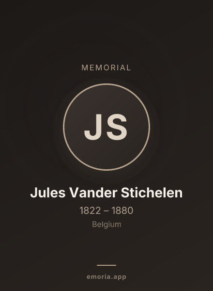 Memorial portrait of Jules Vander Stichelen