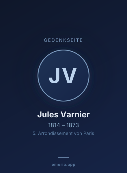 Gedenkportrait von Jules Varnier