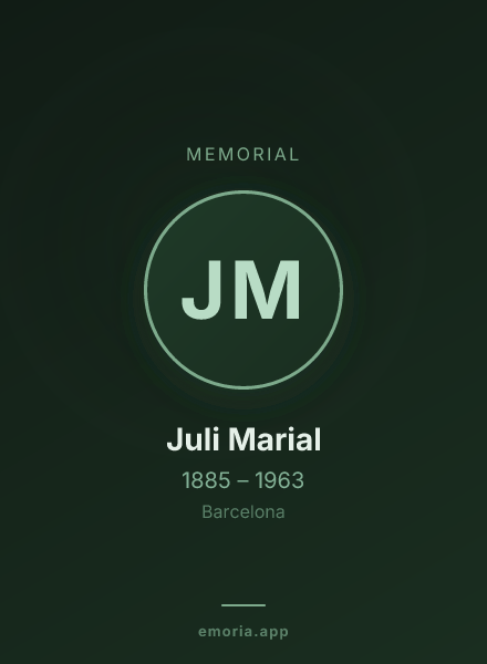 Memorial portrait of Juli Marial