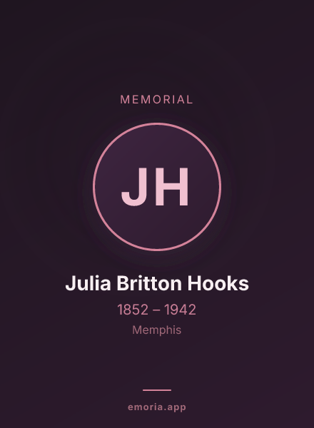 Memorial portrait of Julia Britton Hooks