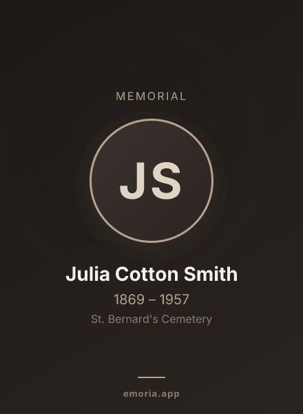 Memorial portrait of Julia Cotton Smith