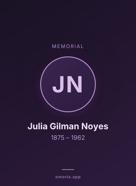 Memorial portrait of Julia Gilman Noyes