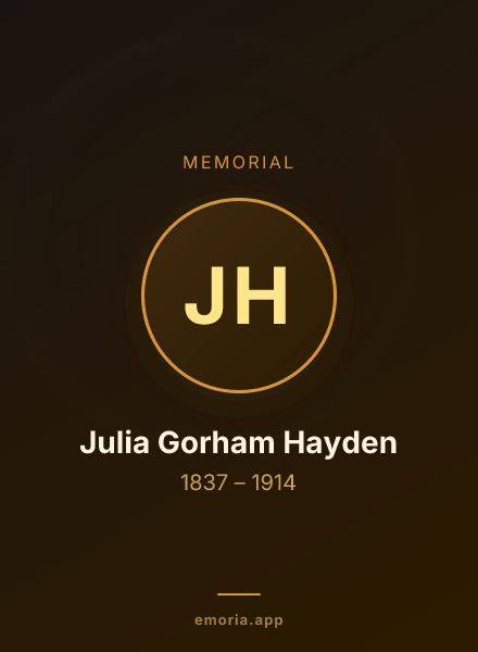Memorial portrait of Julia Gorham Hayden