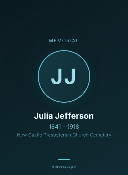 Memorial portrait of Julia Jefferson