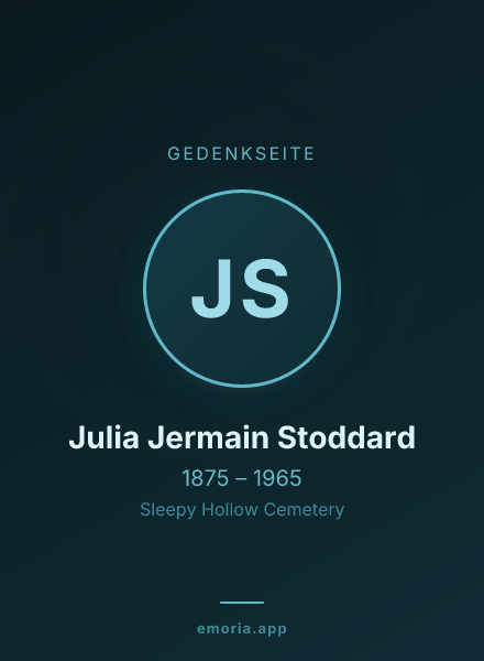 Gedenkportrait von Julia Jermain Stoddard