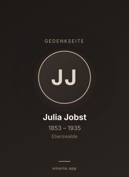 Gedenkportrait von Julia Jobst