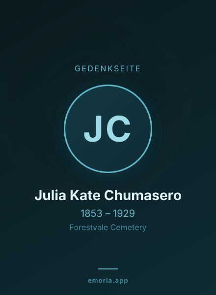 Gedenkportrait von Julia Kate Chumasero
