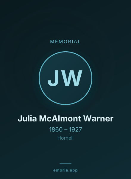 Memorial portrait of Julia McAlmont Warner